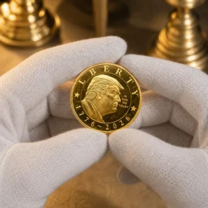 Trump U.S. 250th Anniversary Coin Side View