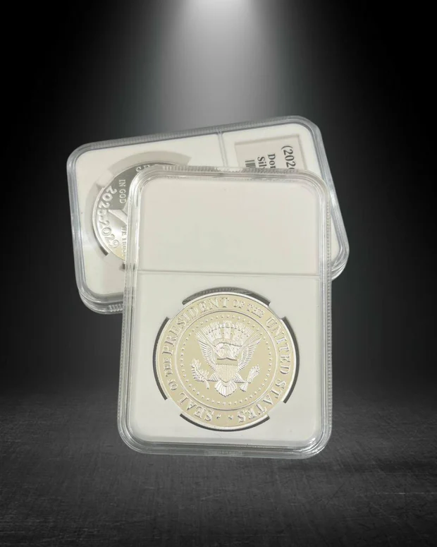 President Trump Second Edition Silver Medallion - Image 3